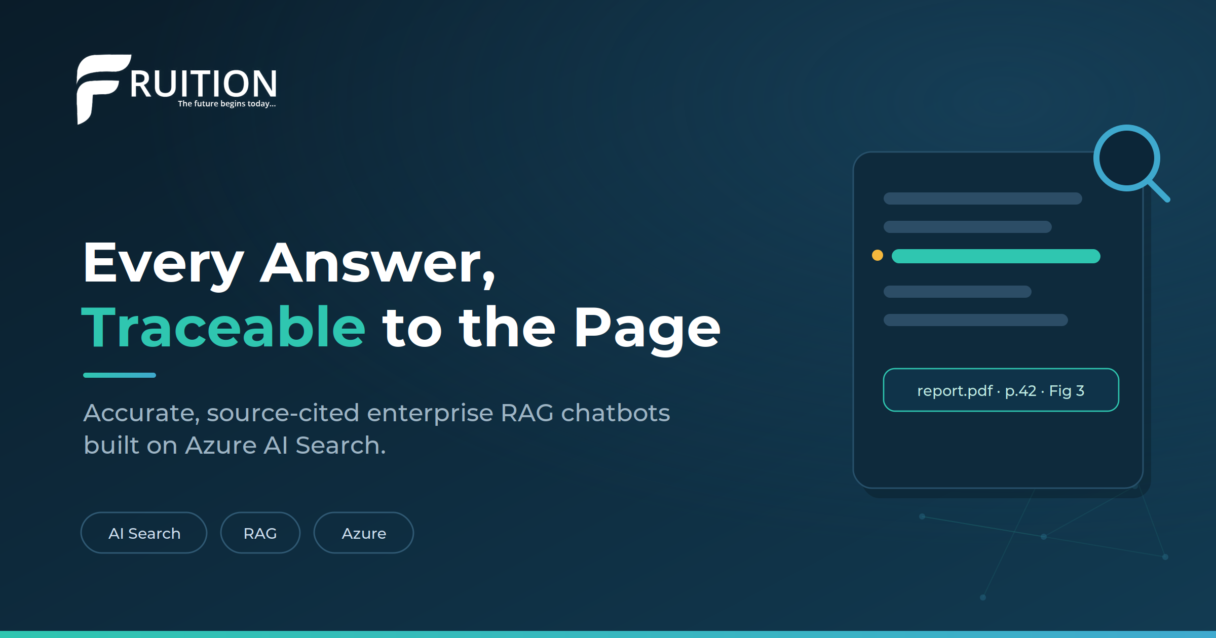 Building a Traceable Enterprise RAG Chatbot on Azure AI Search | Fruition
